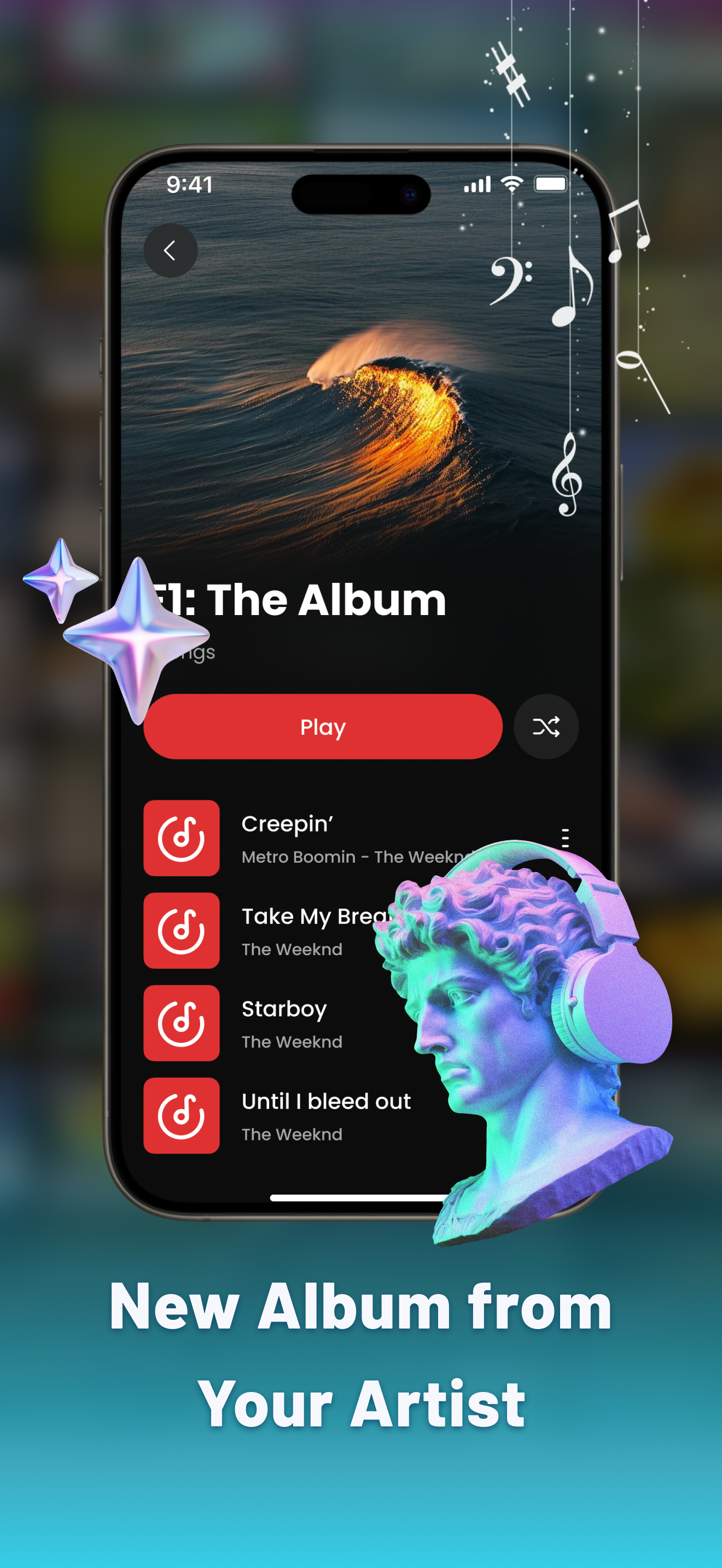 Album and tracks view